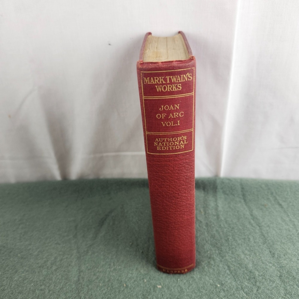 Mark Twain's Works Joan of Arc Vol. 1 Author's National Edition Harpers 1901